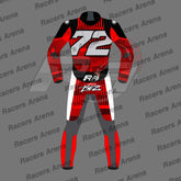Marco Bezzecchi 72 Winter Test 2024 Motorcycle Leather Suit Back